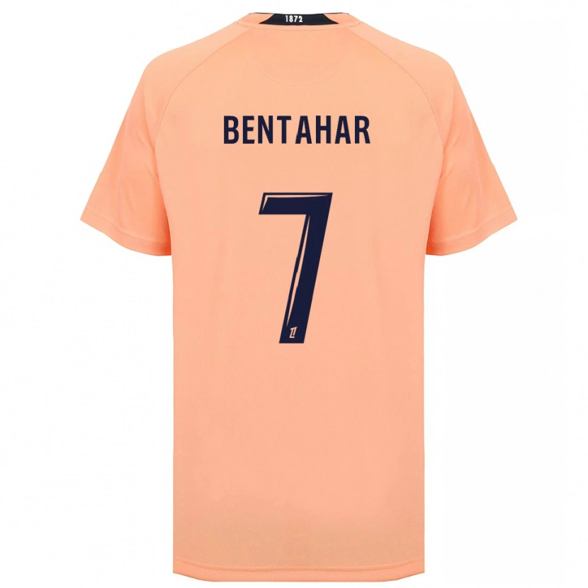 Danxen Män Ahmed Bentahar #7 Orange Marinblått Bortatröja Matchtröjor 2025/26 Tröjor T-Tröja