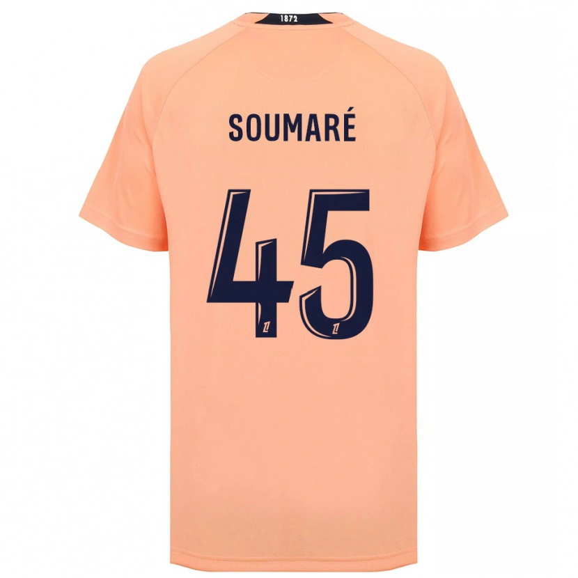 Danxen Män Issa Soumaré #45 Orange Marinblått Bortatröja Matchtröjor 2025/26 Tröjor T-Tröja