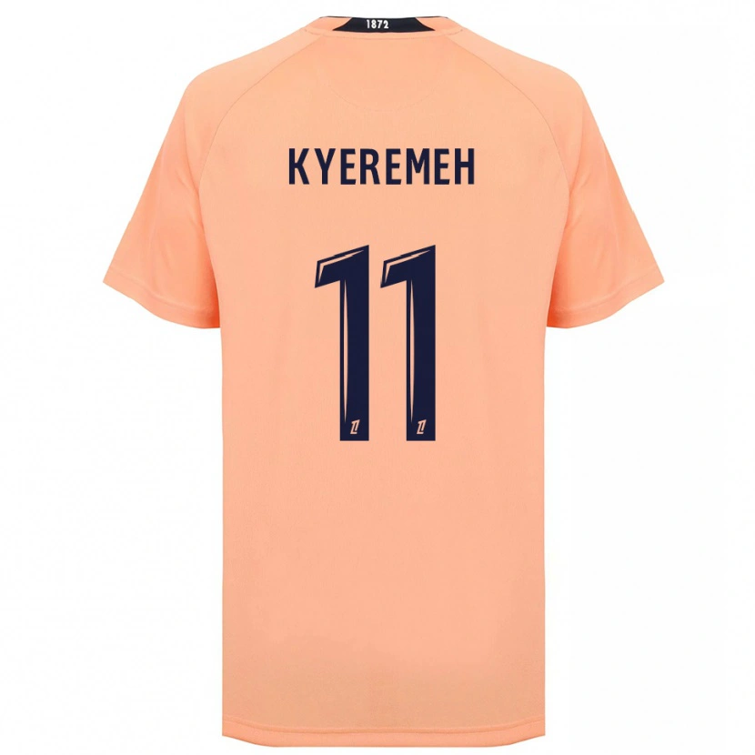 Danxen Män Godson Kyeremeh #11 Orange Marinblått Bortatröja Matchtröjor 2025/26 Tröjor T-Tröja
