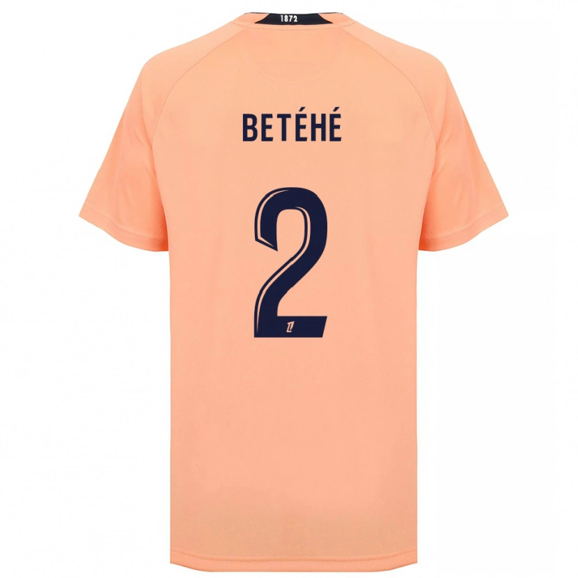 Danxen Män Aaron Betéhé #2 Orange Marinblått Bortatröja Matchtröjor 2025/26 Tröjor T-Tröja