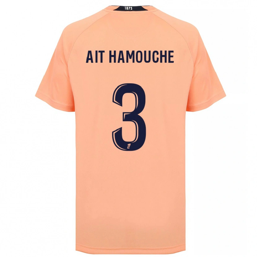 Danxen Män Massyl Ait Hamouche #3 Orange Marinblått Bortatröja Matchtröjor 2025/26 Tröjor T-Tröja