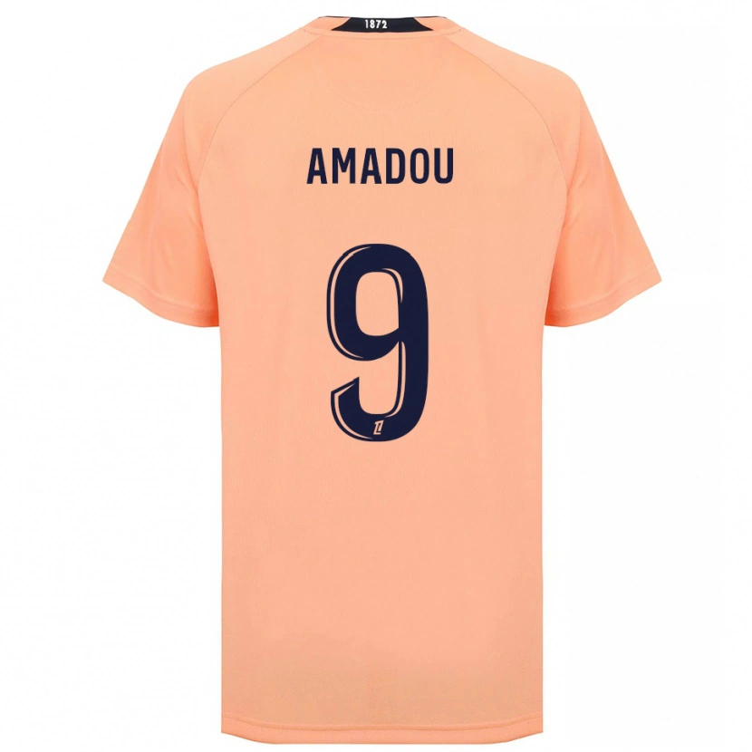 Danxen Män Mansour Amadou #9 Orange Marinblått Bortatröja Matchtröjor 2025/26 Tröjor T-Tröja