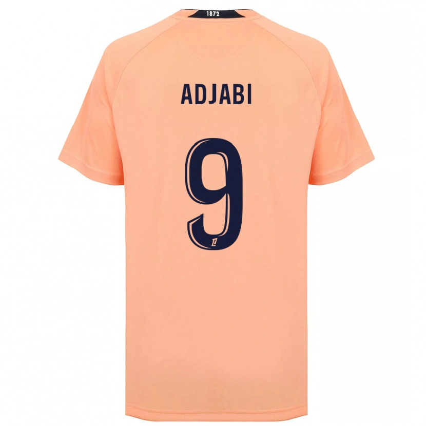 Danxen Män Ikram Adjabi #9 Orange Marinblått Bortatröja Matchtröjor 2025/26 Tröjor T-Tröja