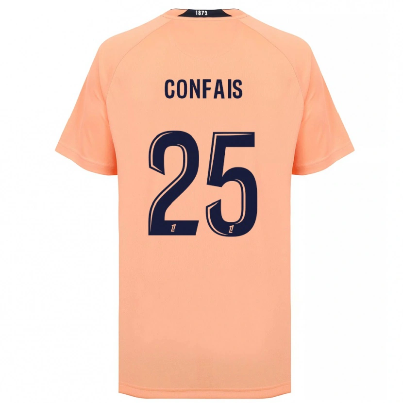 Danxen Män Aloïs Confais #25 Orange Marinblått Bortatröja Matchtröjor 2025/26 Tröjor T-Tröja