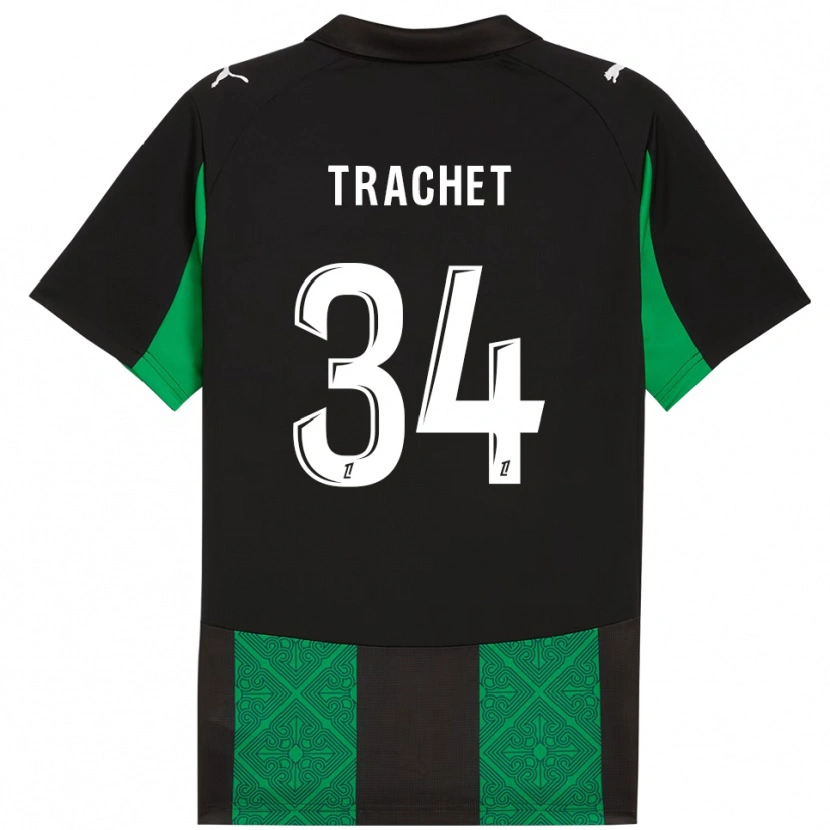 Danxen Män Amélie Trachet #34 Svart Grön Bortatröja Matchtröjor 2025/26 Tröjor T-Tröja