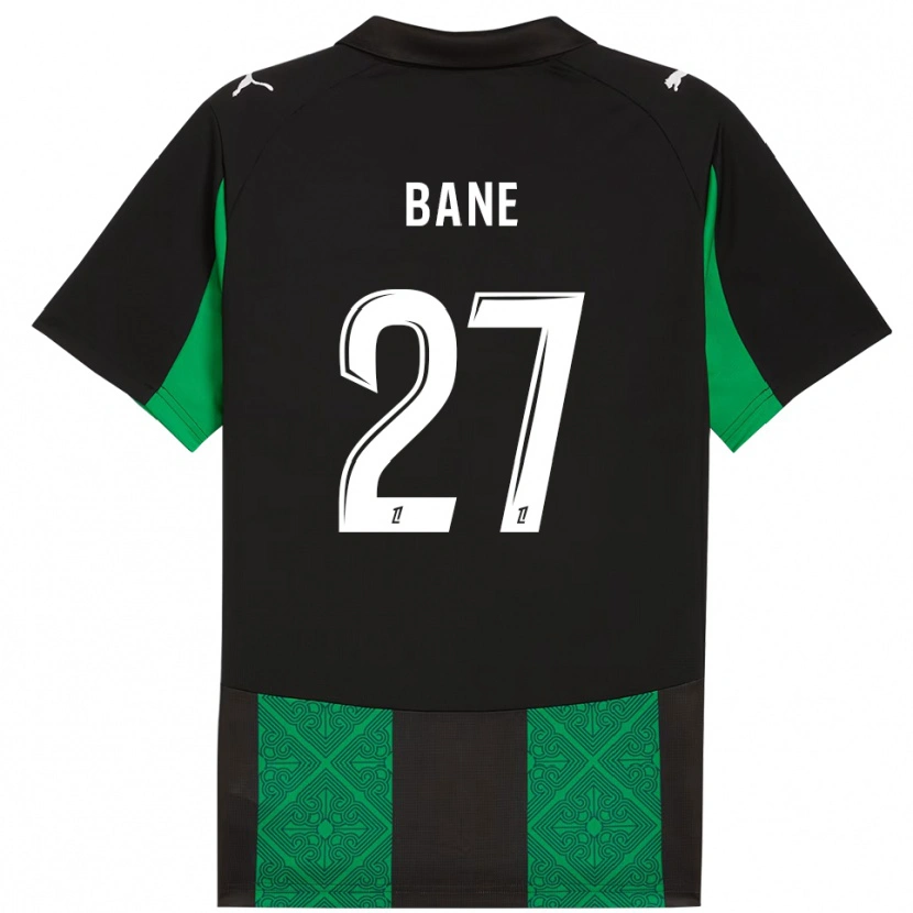 Danxen Män Sidi Bane #27 Svart Grön Bortatröja Matchtröjor 2025/26 Tröjor T-Tröja
