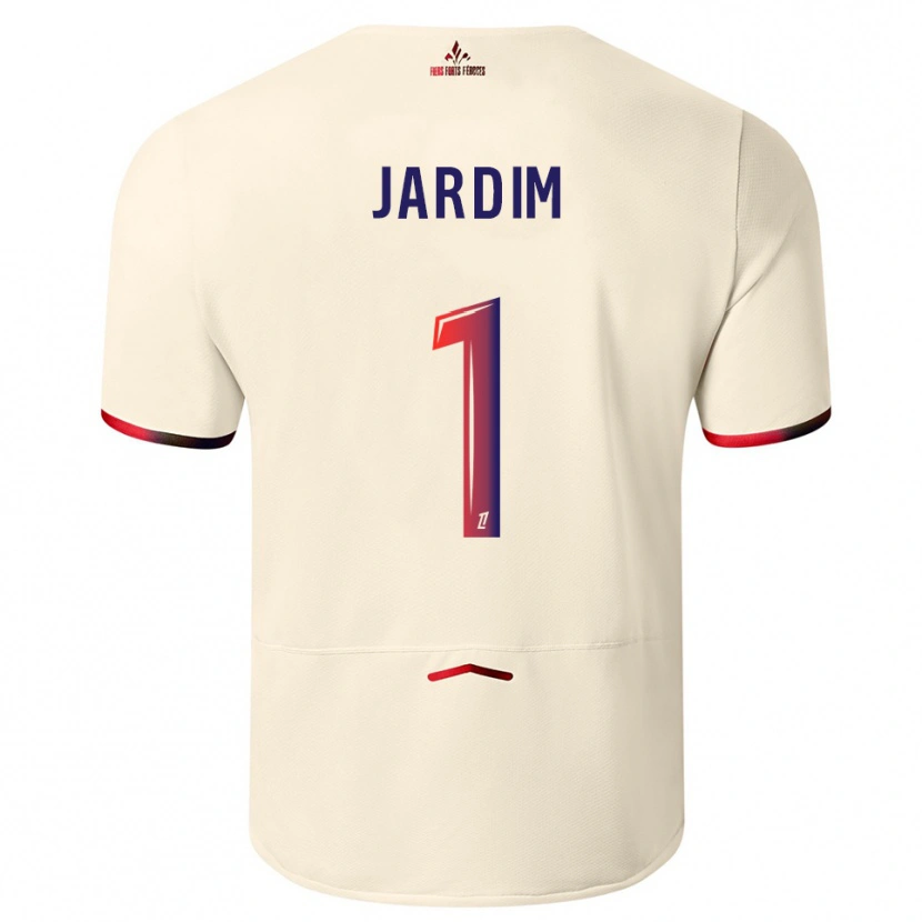 Danxen Män Leo Jardim #1 Off-White Röd Bortatröja Matchtröjor 2025/26 Tröjor T-Tröja