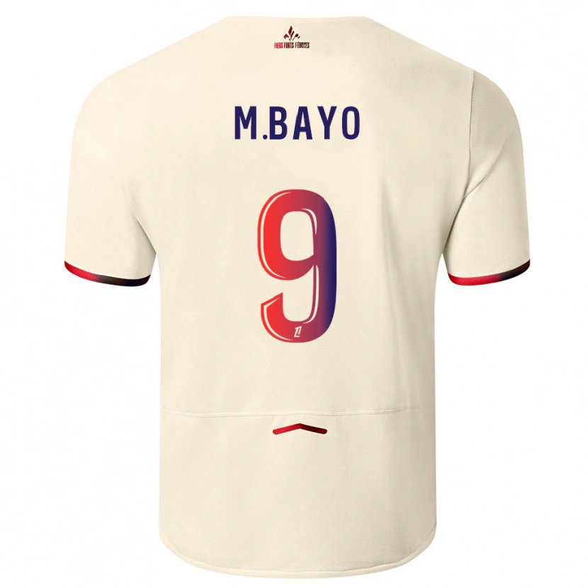 Danxen Män Mohamed Bayo #9 Off-White Röd Bortatröja Matchtröjor 2025/26 Tröjor T-Tröja