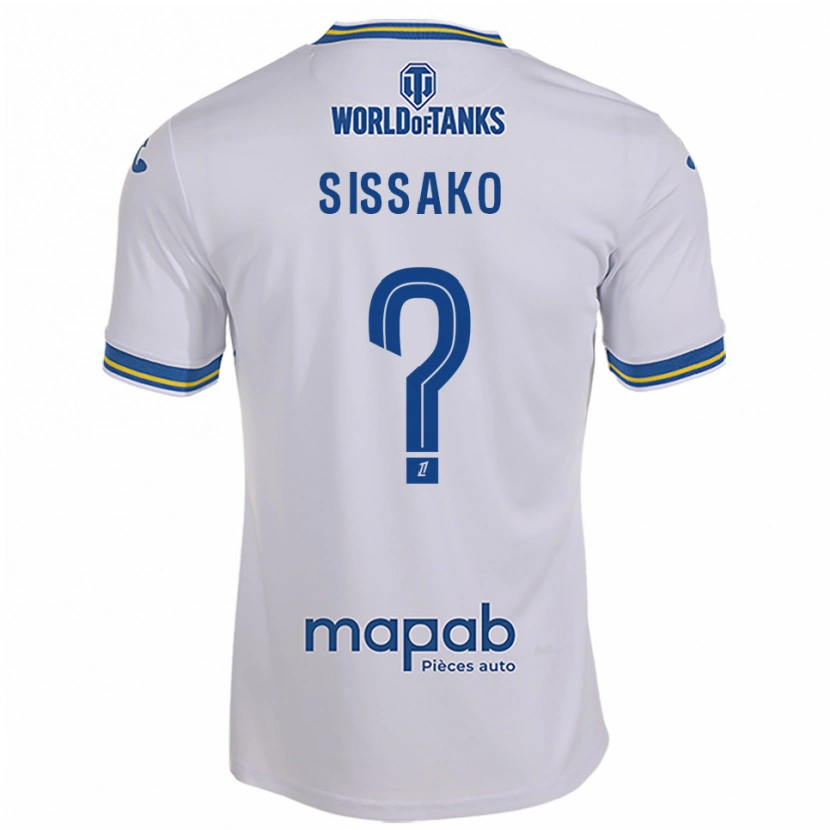Danxen Män Mohamed Sissako #0 Vit Himmelsblå Bortatröja Matchtröjor 2025/26 Tröjor T-Tröja