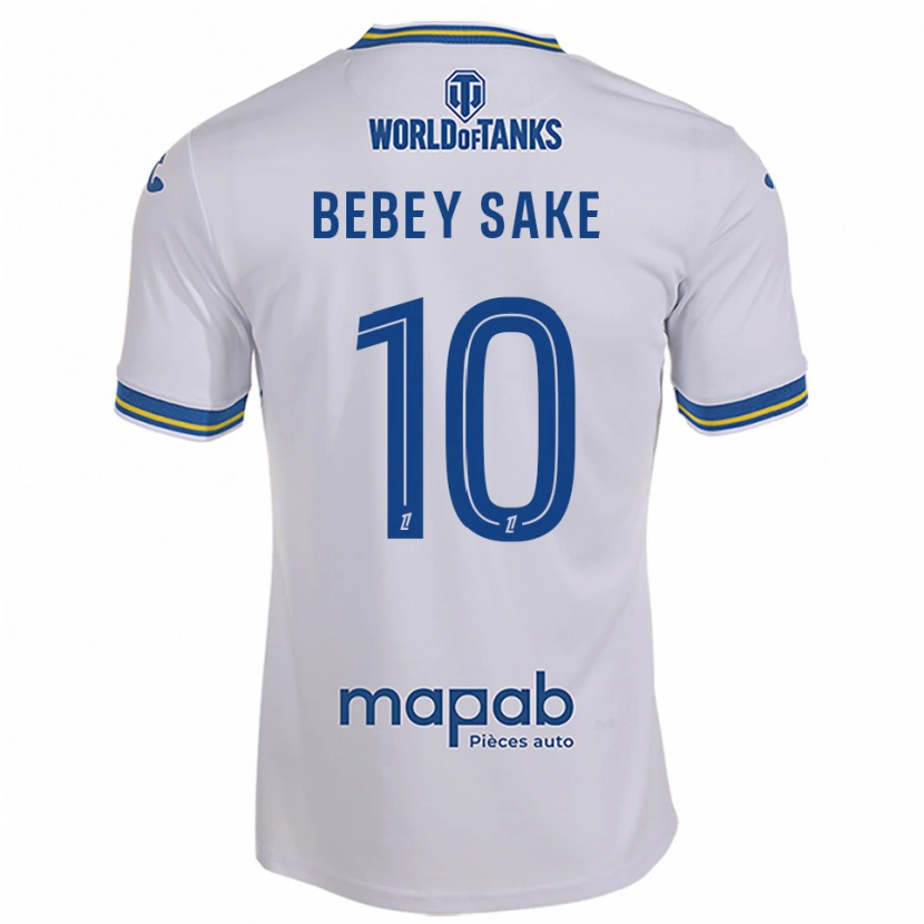 Danxen Män Mattéo Bebey Sake #10 Vit Himmelsblå Bortatröja Matchtröjor 2025/26 Tröjor T-Tröja