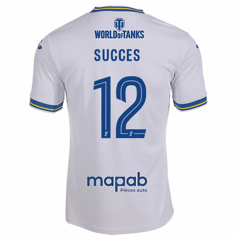 Danxen Män Elrich Succes #12 Vit Himmelsblå Bortatröja Matchtröjor 2025/26 Tröjor T-Tröja