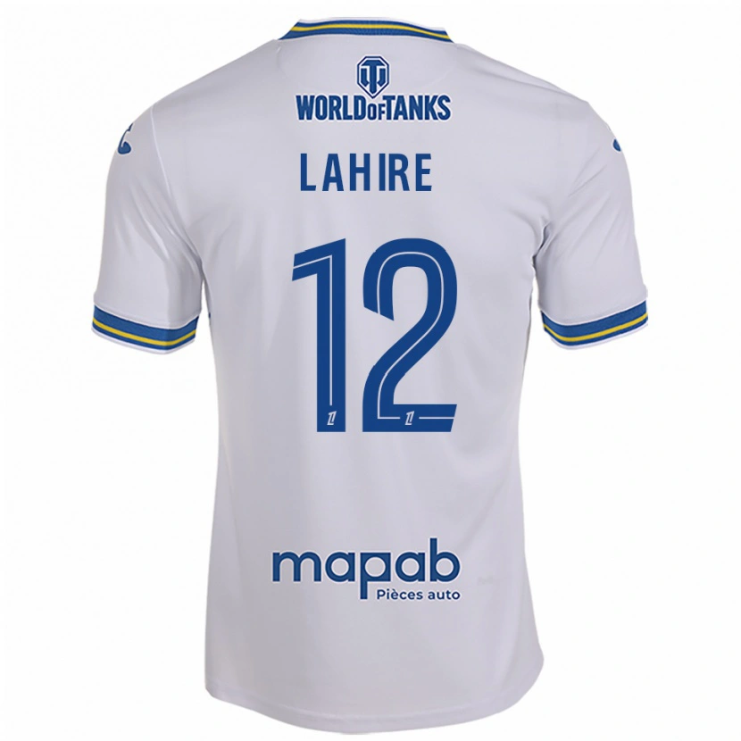 Danxen Män Molly Lahire #12 Vit Himmelsblå Bortatröja Matchtröjor 2025/26 Tröjor T-Tröja