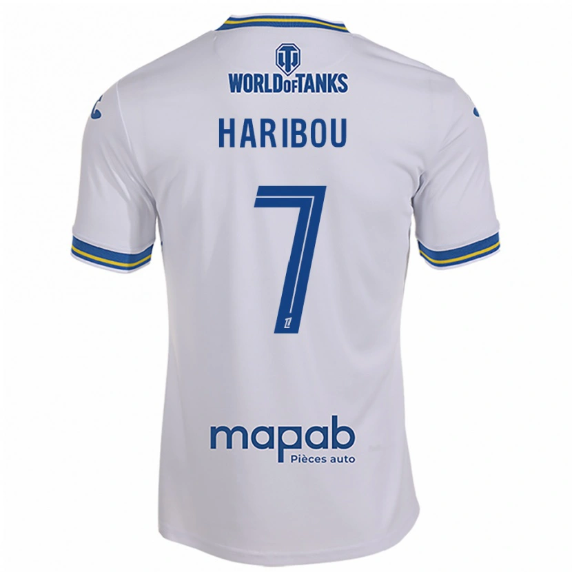 Danxen Män Samir Haribou #7 Vit Himmelsblå Bortatröja Matchtröjor 2025/26 Tröjor T-Tröja