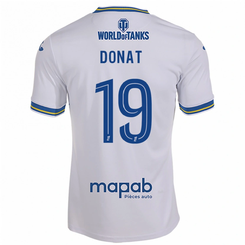 Danxen Män Noa Donat #19 Vit Himmelsblå Bortatröja Matchtröjor 2025/26 Tröjor T-Tröja