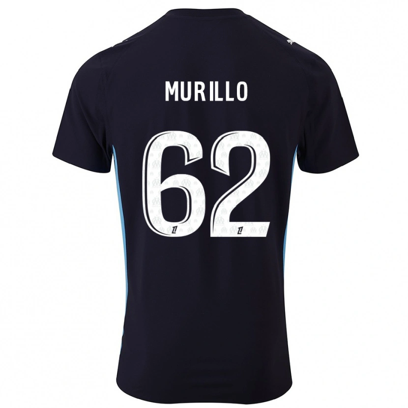 Danxen Män Amir Murillo #62 Svart Himmelsblå Bortatröja Matchtröjor 2025/26 Tröjor T-Tröja