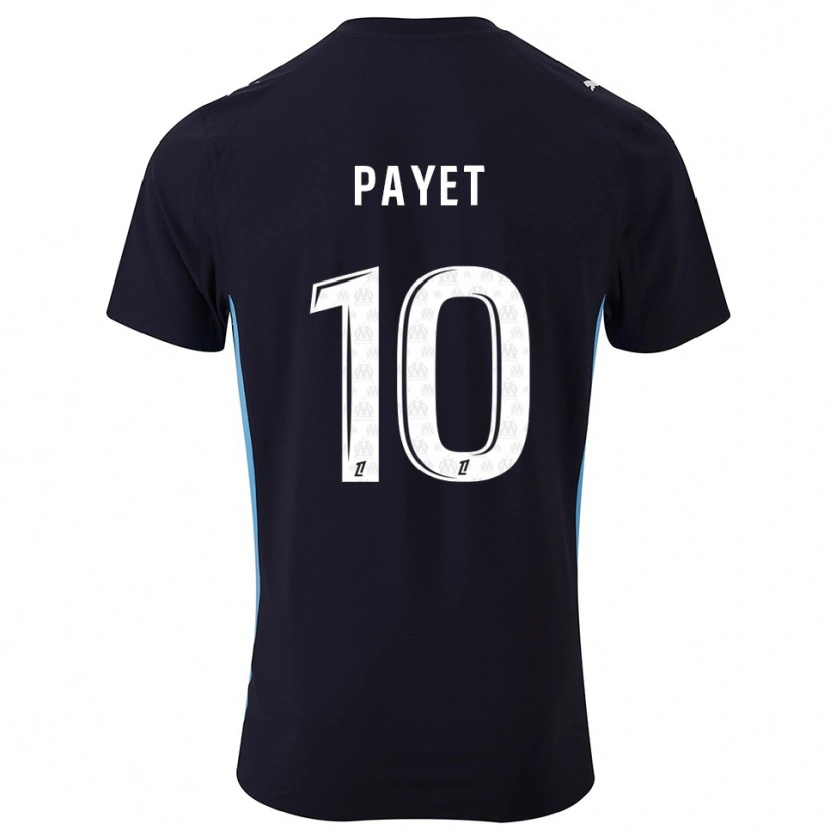 Danxen Män Dimitri Payet #10 Svart Himmelsblå Bortatröja Matchtröjor 2025/26 Tröjor T-Tröja