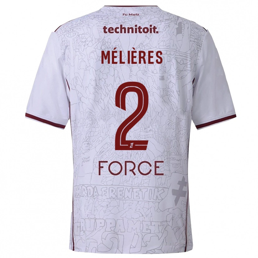 Danxen Män Cléo Mélières #2 Vit Bourgogne Bortatröja Matchtröjor 2025/26 Tröjor T-Tröja