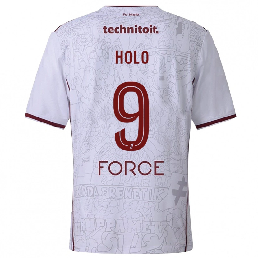 Danxen Män Mathis Holo #9 Vit Bourgogne Bortatröja Matchtröjor 2025/26 Tröjor T-Tröja