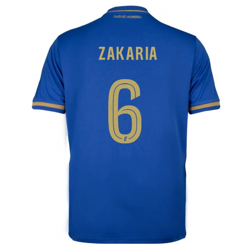 Danxen Män Denis Zakaria #6 Blå Guld Bortatröja Matchtröjor 2025/26 Tröjor T-Tröja