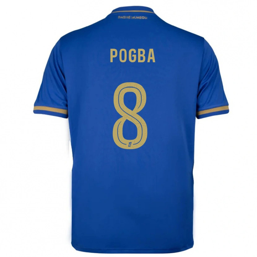 Danxen Män Paul Pogba #8 Blå Guld Bortatröja Matchtröjor 2025/26 Tröjor T-Tröja