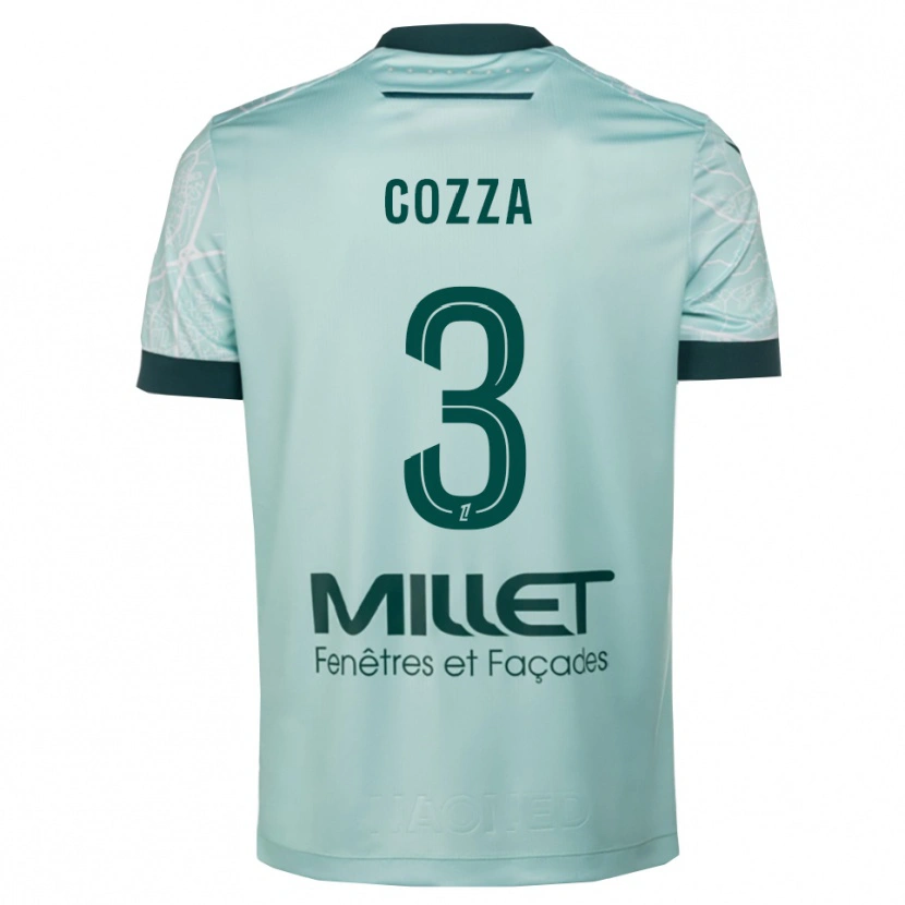 Danxen Män Nicolas Cozza #3 Grön Vit Bortatröja Matchtröjor 2025/26 Tröjor T-Tröja