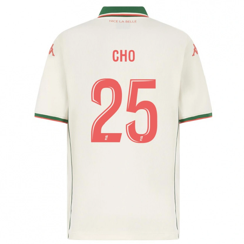 Danxen Män Mohamed-Ali Cho #25 Vit Grön Bortatröja Matchtröjor 2025/26 Tröjor T-Tröja