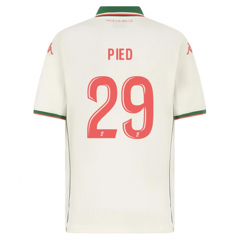 Danxen Män Jérémy Pied #29 Vit Grön Bortatröja Matchtröjor 2025/26 Tröjor T-Tröja