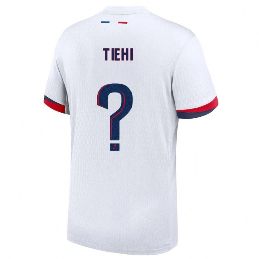 Danxen Män Noha Tiehi #0 Vit Röd Bortatröja Matchtröjor 2025/26 Tröjor T-Tröja