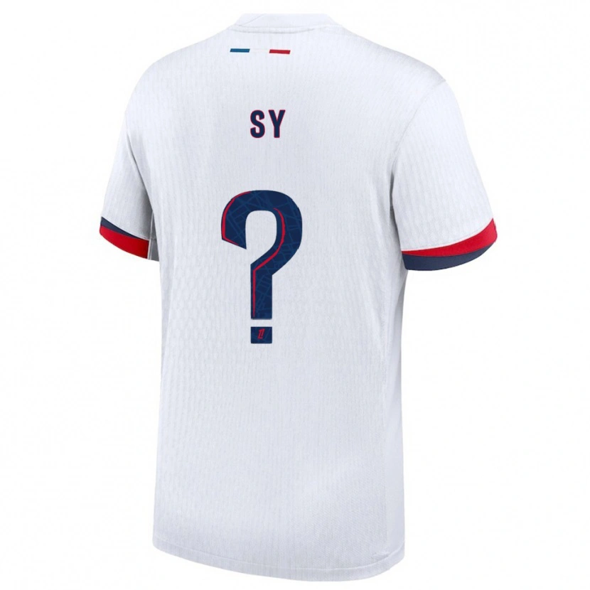 Danxen Män Bocar Sy #0 Vit Röd Bortatröja Matchtröjor 2025/26 Tröjor T-Tröja