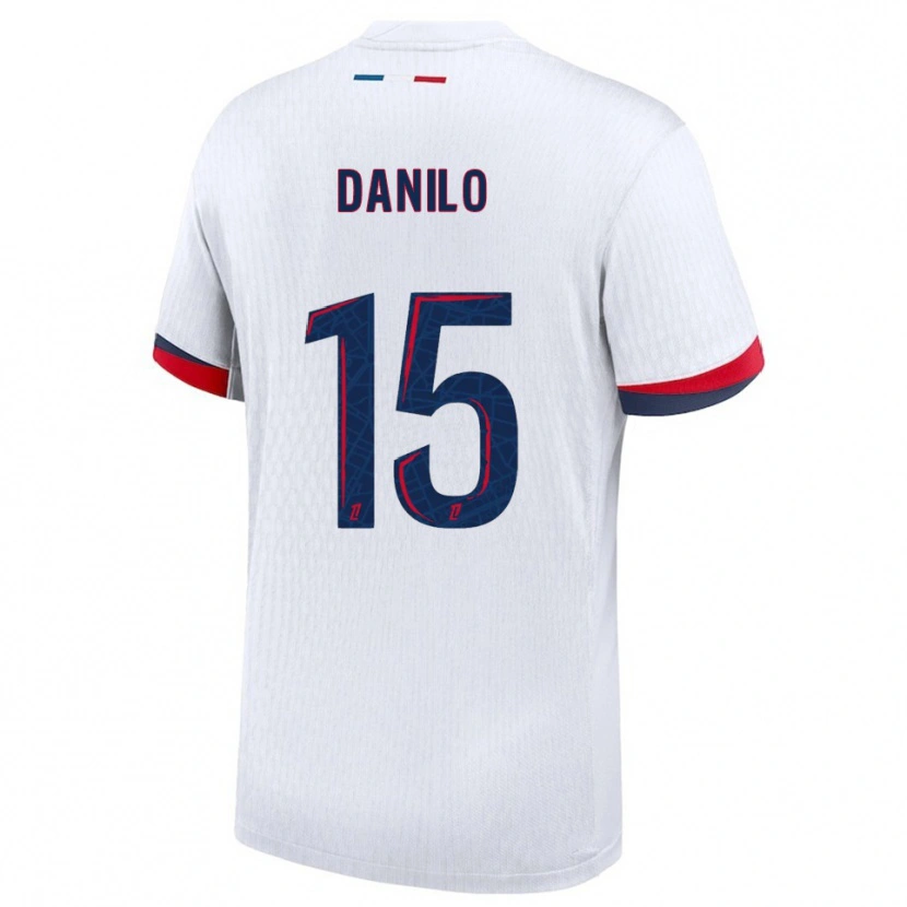 Danxen Män Danilo Pereira #15 Vit Röd Bortatröja Matchtröjor 2025/26 Tröjor T-Tröja