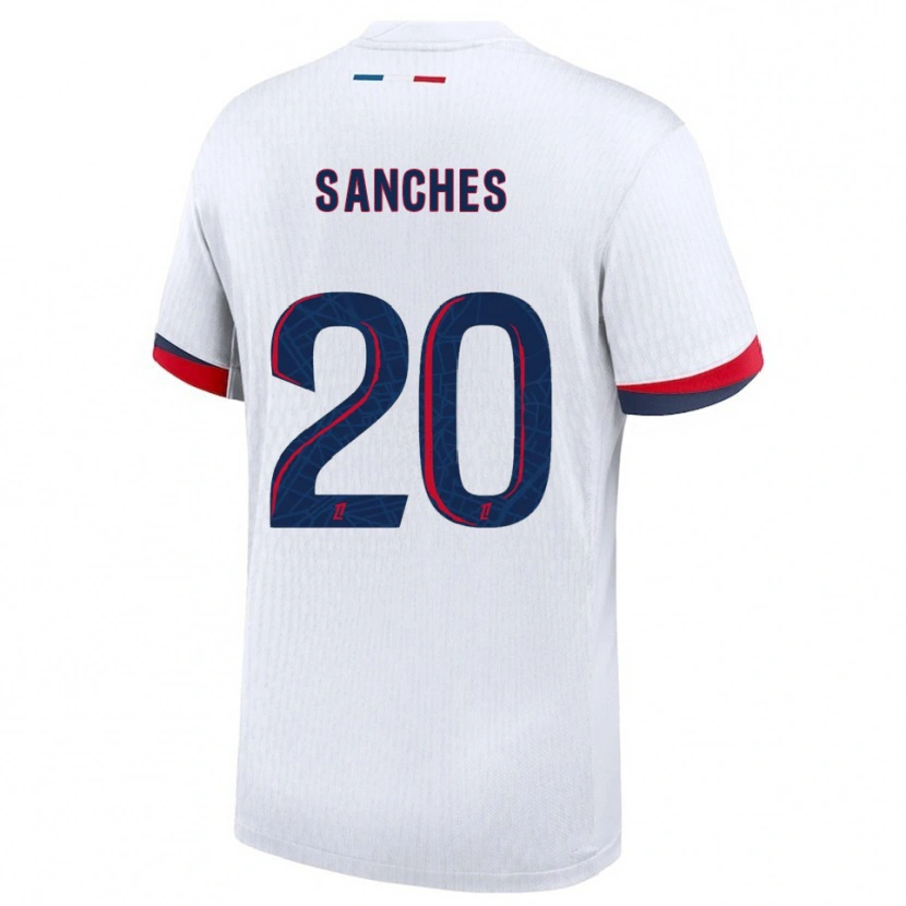 Danxen Män Cédric Sanches #20 Vit Röd Bortatröja Matchtröjor 2025/26 Tröjor T-Tröja