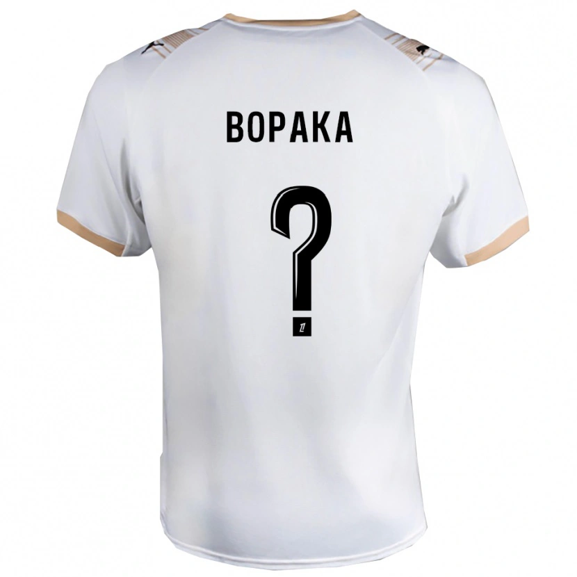 Danxen Män Yohann Bopaka #0 Vit Svart Bortatröja Matchtröjor 2025/26 Tröjor T-Tröja