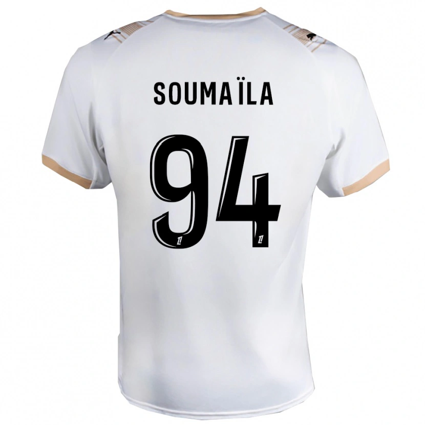 Danxen Män Soumaïla Sylla #94 Vit Svart Bortatröja Matchtröjor 2025/26 Tröjor T-Tröja
