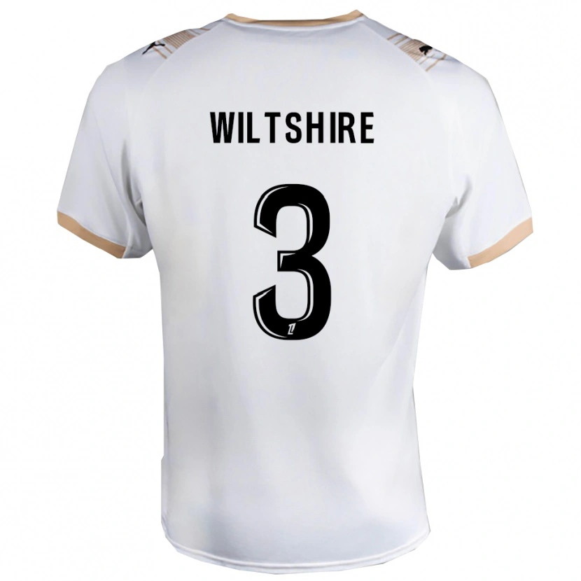 Danxen Män Tiernny Wiltshire #3 Vit Svart Bortatröja Matchtröjor 2025/26 Tröjor T-Tröja