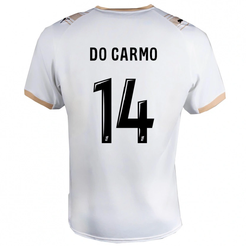 Danxen Män Sophian Do Carmo #14 Vit Svart Bortatröja Matchtröjor 2025/26 Tröjor T-Tröja