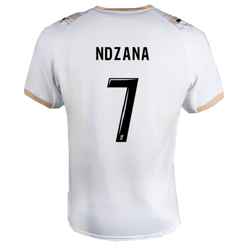 Danxen Män Colette Ndzana #7 Vit Svart Bortatröja Matchtröjor 2025/26 Tröjor T-Tröja