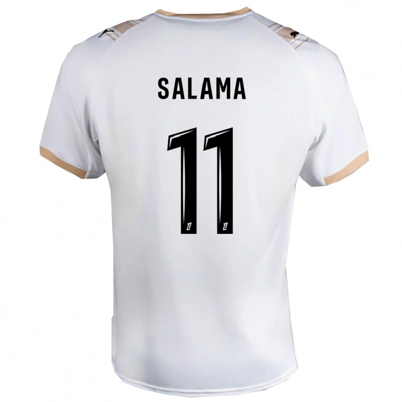 Danxen Män Amine Salama #11 Vit Svart Bortatröja Matchtröjor 2025/26 Tröjor T-Tröja