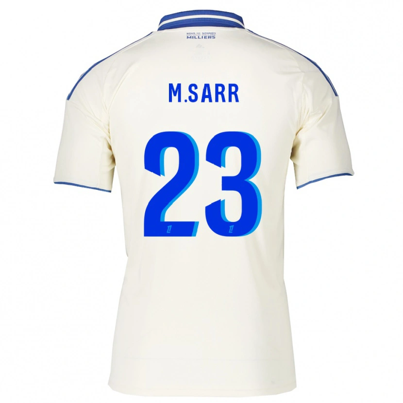 Danxen Män Mamadou Sarr #23 Champagne Blå Bortatröja Matchtröjor 2025/26 Tröjor T-Tröja