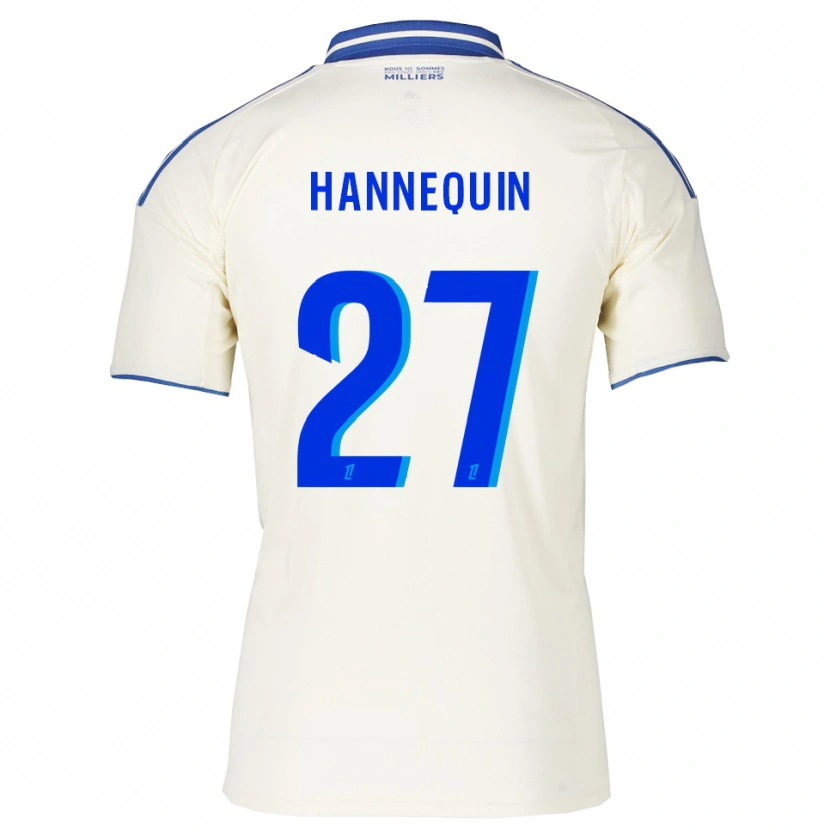 Danxen Män Laurine Hannequin #27 Champagne Blå Bortatröja Matchtröjor 2025/26 Tröjor T-Tröja