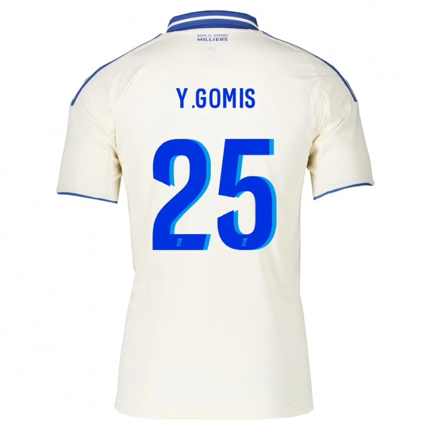 Danxen Män Yoni Gomis #25 Champagne Blå Bortatröja Matchtröjor 2025/26 Tröjor T-Tröja