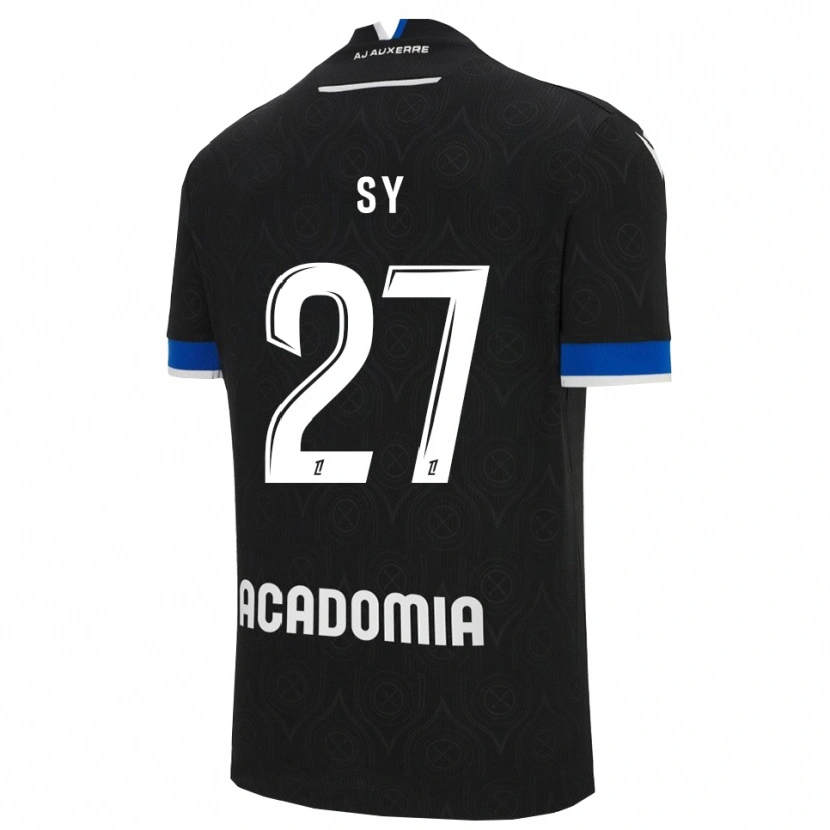 Danxen Män Lamine Sy #27 Svart Vit Bortatröja Matchtröjor 2025/26 Tröjor T-Tröja