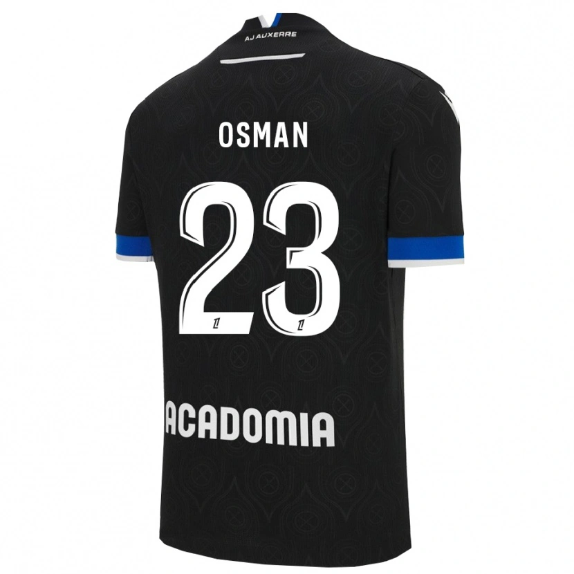 Danxen Män Ibrahim Osman #23 Svart Vit Bortatröja Matchtröjor 2025/26 Tröjor T-Tröja