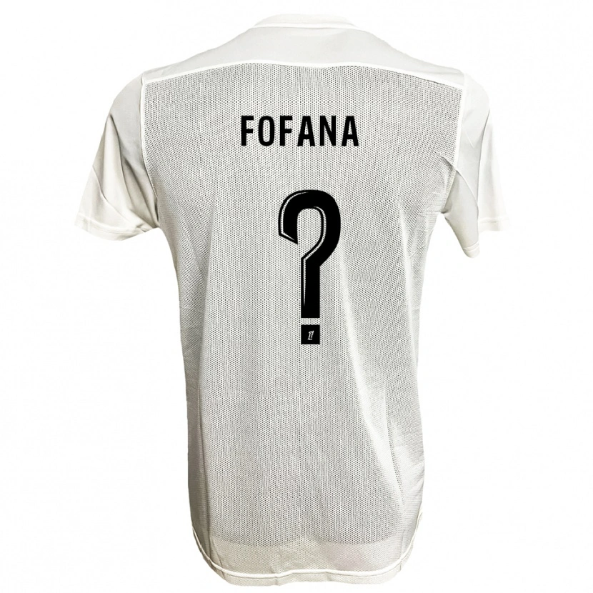 Danxen Män N'faly Fofana #0 Svart Vit Bortatröja Matchtröjor 2025/26 Tröjor T-Tröja