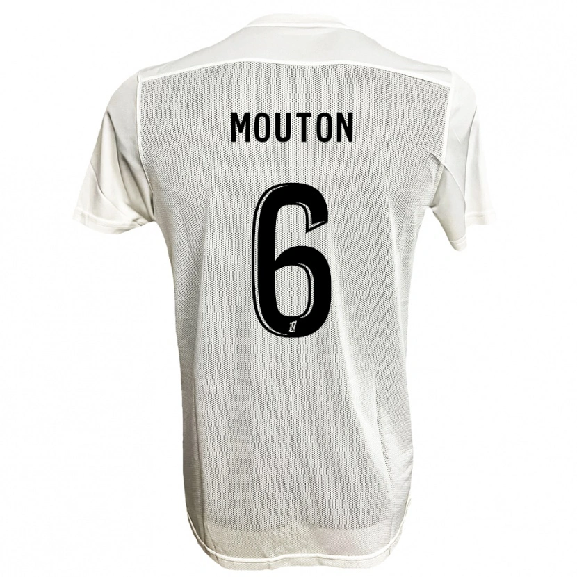 Danxen Män Louis Mouton #6 Svart Vit Bortatröja Matchtröjor 2025/26 Tröjor T-Tröja