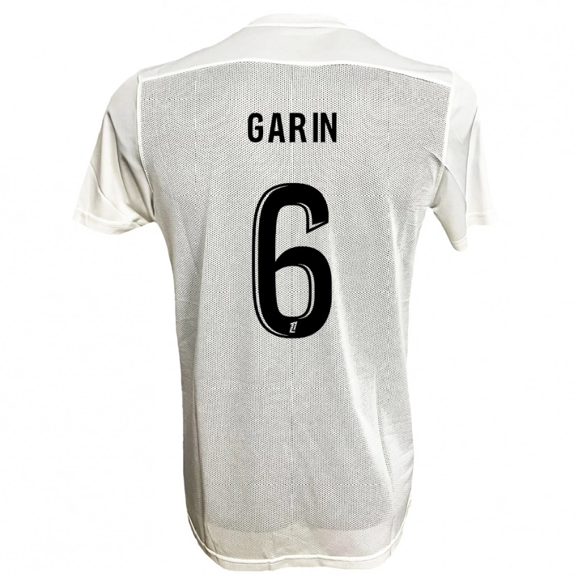 Danxen Män Ilann Garin #6 Svart Vit Bortatröja Matchtröjor 2025/26 Tröjor T-Tröja
