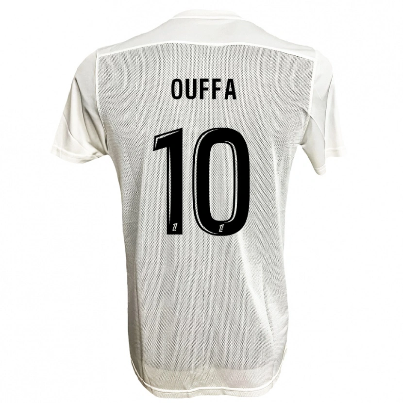 Danxen Män Rayan Ouffa #10 Svart Vit Bortatröja Matchtröjor 2025/26 Tröjor T-Tröja