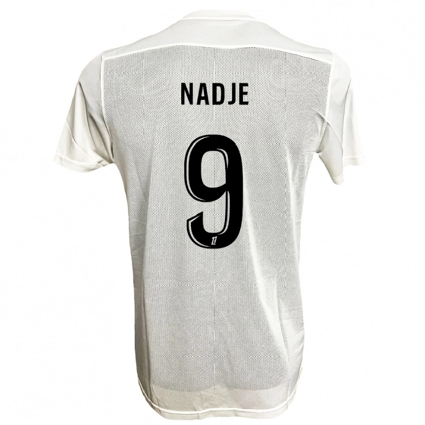 Danxen Män Guédé Nadje #9 Svart Vit Bortatröja Matchtröjor 2025/26 Tröjor T-Tröja