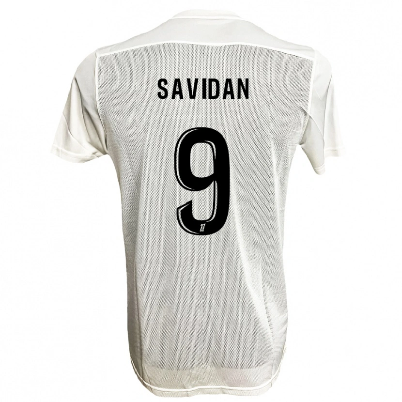 Danxen Män Marius Savidan #9 Svart Vit Bortatröja Matchtröjor 2025/26 Tröjor T-Tröja