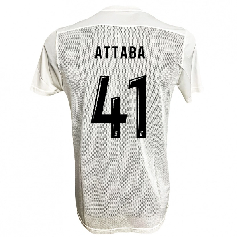Danxen Män Sofian Attaba #41 Svart Vit Bortatröja Matchtröjor 2025/26 Tröjor T-Tröja