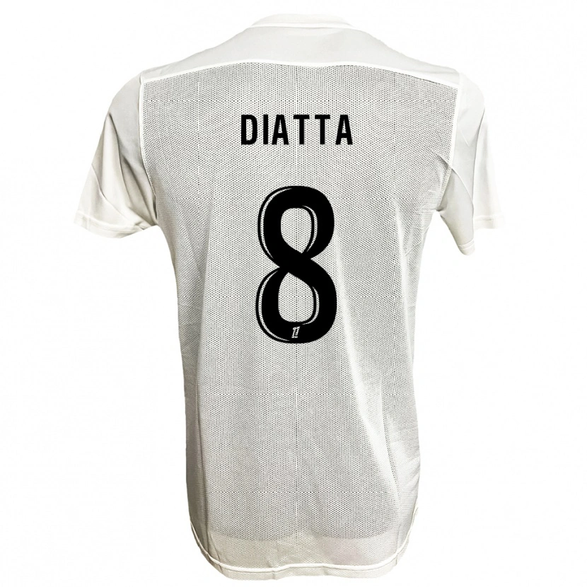 Danxen Män Bané Diatta #8 Svart Vit Bortatröja Matchtröjor 2025/26 Tröjor T-Tröja